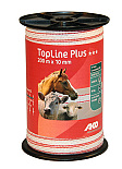 AKO TopLine Plus schriklint wit/rood 1cm-200m