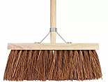 Bezem bruin 37cm steel 140/28