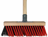Xbezem buiten 30cm rood/zwart compleet