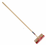 Onkruidbezem rood/staal incl.steel