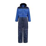 Doorwerk-/ winteroverall marine/korenblauw -56