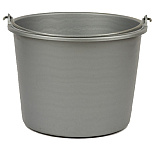 Emmer kunststof rond, grijs 20L.