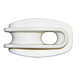 AKO Hoekisolator kunststof wit voor koord 