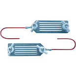 AKO Lint verbindingskabel 2 RVS klemmen