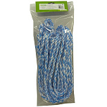 Koetouwen nylon blauw/wit 200cm - 12mm (5 stuks)