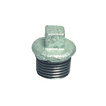 Stop met rand, 4-kant buitendraad 3/4