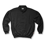 Sweater, polokraag zwart XL