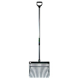 Vijgenvork kunststof -MM- -ZWART-, met aluminium D-steel