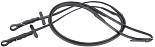 Harry's Horse teugels soft rubber zwart 