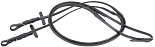 Harry's Horse teugels soft rubber zwart 