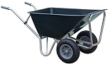 Stal kruiwagen groen Basic 160 L 2-wiel