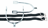 Harry's Horse Sporen staaf verchroomd + riem D15