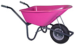 Tuin kruiwagen gecoat frame 100 L fuchsia