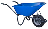 Tuin kruiwagen gecoat frame 100 L blauw