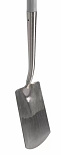 Spade met hals blank geslepen 76cm glasfibersteel