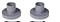 Asdop tbv 13 cm as (per 2 stuks)