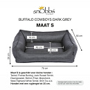 snObbs Orthopedische Hondenmand Buffalo Cowboys Dark Grey