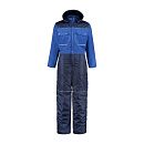 Doorwerk-/ winteroverall marine/korenblauw -56