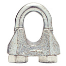Staaldraadklem verzinkt (1/4" = 6mm)