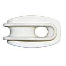 AKO Hoekisolator kunststof wit voor koord 