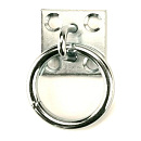Muurplaat met ring, 8mm, VERZINKT
