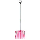 Vijgenvork kunststof -MM- -ROZE-, met aluminium D-steel