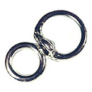 Wervel, glans verzinkt, no.80 8mm