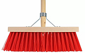 Bezem rood 35cm incl. steel 140/28