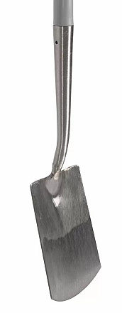 Spade met hals blank geslepen 76cm glasfibersteel