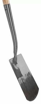 Spade met hals blank geslepen 76cm glasfiberkern steel