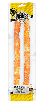 Voskes Stick Runderhuid met Kip <br>40 cm 2 st
