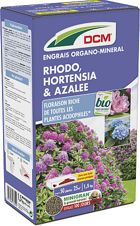 DCM Meststof Rhodo, Hortensia & Azalea 1,5 kg