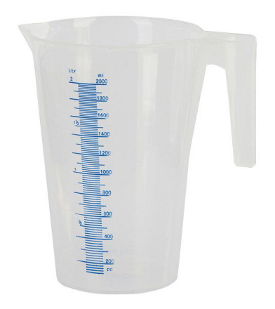 Maatbeker kunststof, 2-liter