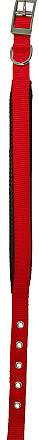 Nylon halsband Soft Protection rood