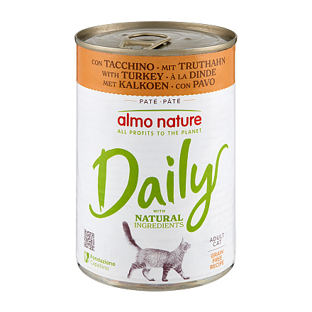 Almo Nature Kattenvoer Daily Kalkoen 400 gr