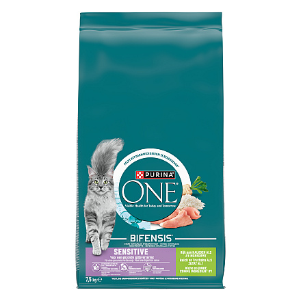 Purina One Kattenvoer Sensitive Kalkoen 7,5 kg