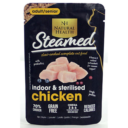 Natural Health Kattenvoer Steamed Indoor Sterilised 85 gr