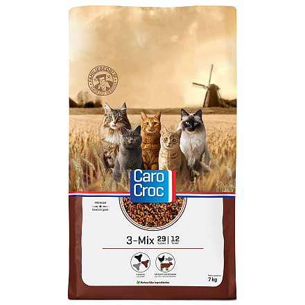 CaroCroc Kattenvoer<br> 3-Mix 7 kg