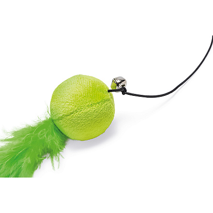 Beeztees Kattenhengel Bal met Veer Assorti