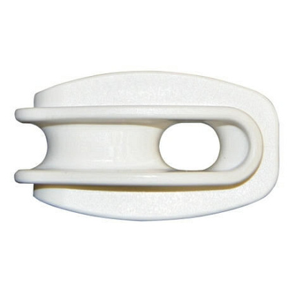 AKO Hoekisolator kunststof wit voor koord 