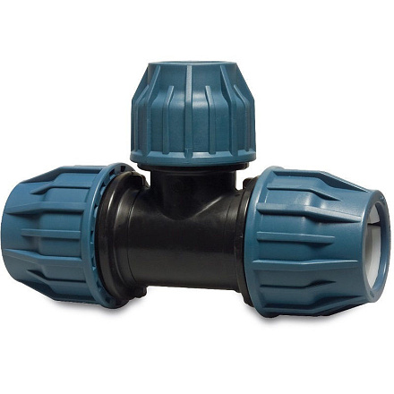 Verloop T-stuk 25x20x25mm