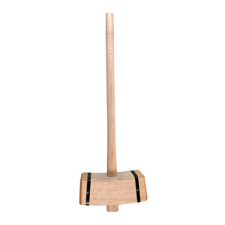 Tuinhamer vierkant, met steel 110cm