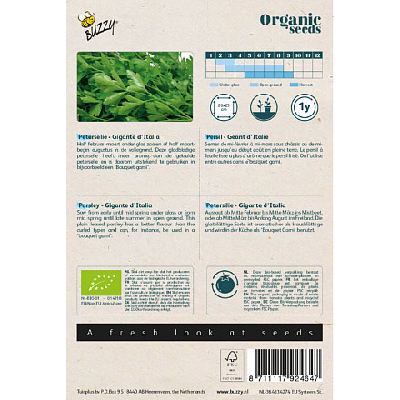 Buzzy® Organic Peterselie Gigante d'Italia (BIO)