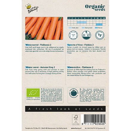 Buzzy® Organic Winterwortelen Flakkese 2 (BIO)