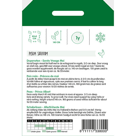 Doperwten Eerste Vroege Mei (Meikoningin), 100g