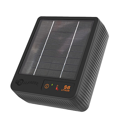 Gallagher S6 Solar schrikdraadapparaat incl. Lithium batterij (3.2 V - 6 Ah) 