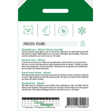 Stamslabonen, chinees boontje Miracle, 100g