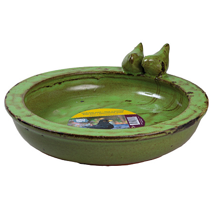 Vogelbad Rond Groen