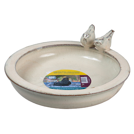 Vogelbad Rond Wit