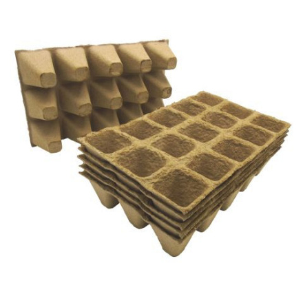 Nature - Turfpotjes - 6x15 Stuks - 5x5x5 cm
